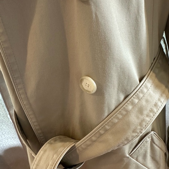 Coach Beige Double-Breasted Trench Coat - Picture 7 of 16